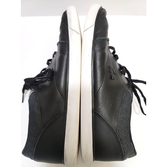 Lacoste Mens Black Leather Casual  Sneakers Size 10 - Picture 7 of 12